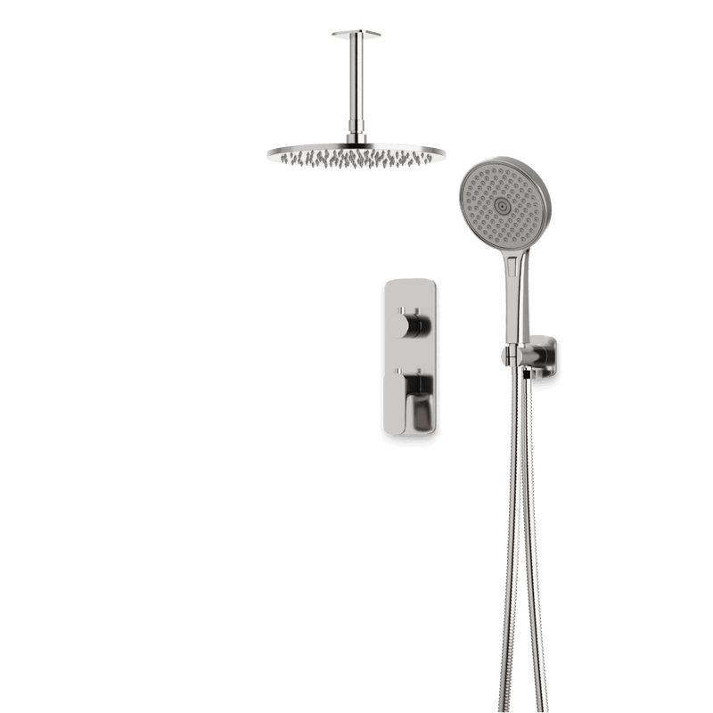 Harmony Thermostatic Shower Trim Kit with Hand Shower - Brushed Nickel / 10" (Standard) / Ceiling Mount image 1