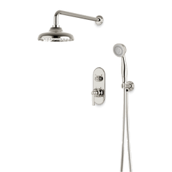 Classic Thermostatic Shower Trim Kit with Hand Shower - Polished Nickel / Linear thumbnail 1