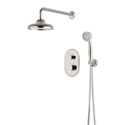 Classic Thermostatic Shower Trim Kit with Hand Shower - Polished Nickel / Wide thumbnail 1
