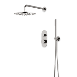 Opera Thermostatic Shower Trim Kit with Hand Shower - Brushed Nickel / Linear thumbnail 1