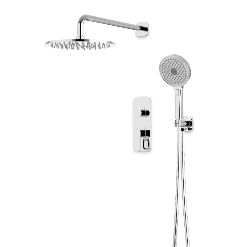 Harmony Thermostatic Shower Trim Kit with Hand Shower - Chrome / 10" (Standard) / Wall Mount image 1