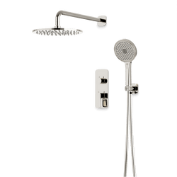 Harmony Thermostatic Shower Trim Kit with Hand Shower - Polished Nickel / 10" (Standard) / Wall Mount thumbnail 1