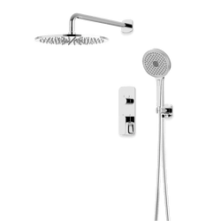 Harmony Thermostatic Shower Trim Kit with Hand Shower - Chrome / 12" / Wall Mount thumbnail 1