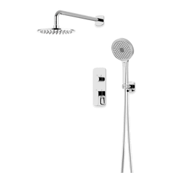 Harmony Thermostatic Shower Trim Kit with Hand Shower - Chrome / 8" / Wall Mount thumbnail 1