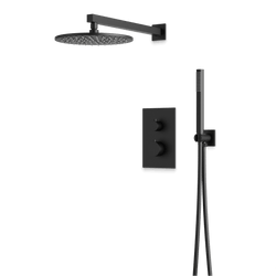 Otella Thermostatic Shower Trim Kit with Hand Shower - Matte Black / Wide thumbnail 1
