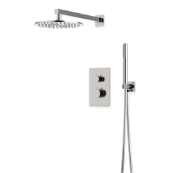 Otella Thermostatic Shower Trim Kit with Hand Shower - Brushed Nickel / Wide thumbnail 1