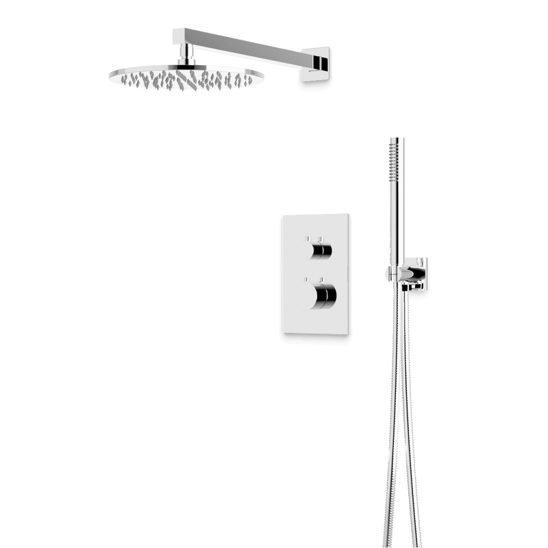 Otella Thermostatic Shower Trim Kit with Hand Shower - Chrome / Wide image 1