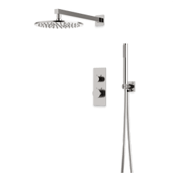 Otella Thermostatic Shower Trim Kit with Hand Shower - Brushed Nickel / Linear thumbnail 1