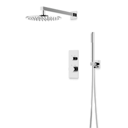 Otella Thermostatic Shower Trim Kit with Hand Shower - Chrome / Linear thumbnail 1