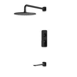Harmony Thermostatic Shower Trim Kit with Tub Filler - Matte Black / 10" (standard) thumbnail 1