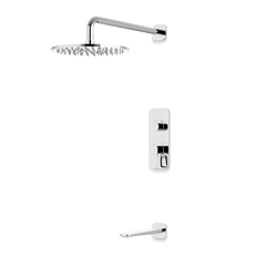 Harmony Thermostatic Shower Trim Kit with Tub Filler - Chrome / 10" (standard) thumbnail 1