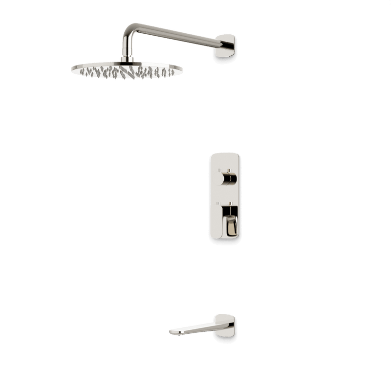 Harmony Thermostatic Shower Trim Kit with Tub Filler - Polished Nickel / 10" (standard) image 1