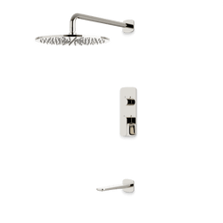 Harmony Thermostatic Shower Trim Kit with Tub Filler - Polished Nickel / 12" thumbnail 1
