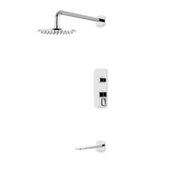 Harmony Thermostatic Shower Trim Kit with Tub Filler - Chrome / 8" thumbnail 1