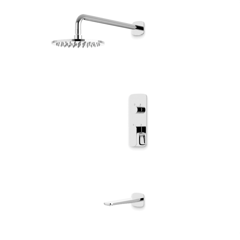 Harmony Thermostatic Shower Trim Kit with Tub Filler - Chrome / 8" image 1