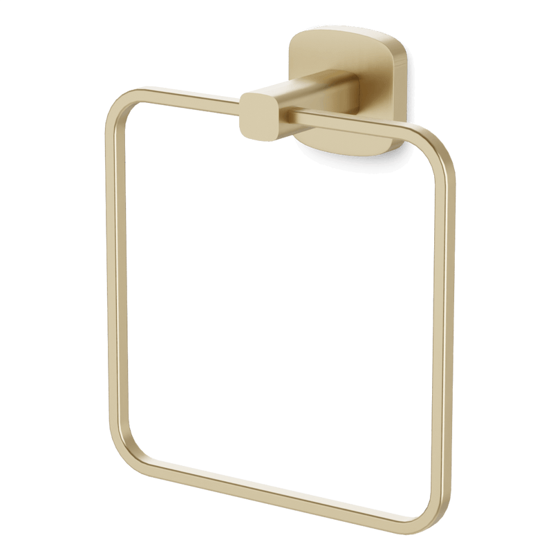 Harmony Towel Ring - Satin Brass image 1