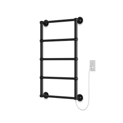 Empire 36" x 22" Plug-In Heated Towel Rail - Matte Black thumbnail 1