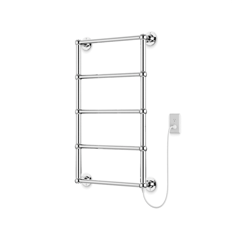 Empire 36" x 22" Plug-In Heated Towel Rail - Chrome image 1
