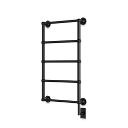 Empire 36" x 22" Hardwired Heated Towel Rail - Matte Black thumbnail 1