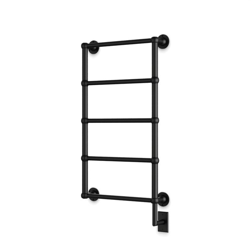 Empire 36" x 22" Hardwired Heated Towel Rail - Matte Black image 1