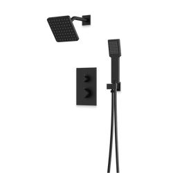 Otella Thermostatic Shower Trim Kit with Hand Shower - Matte Black thumbnail 1