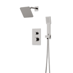 Otella Thermostatic Shower Trim Kit with Hand Shower - Brushed Nickel thumbnail 1