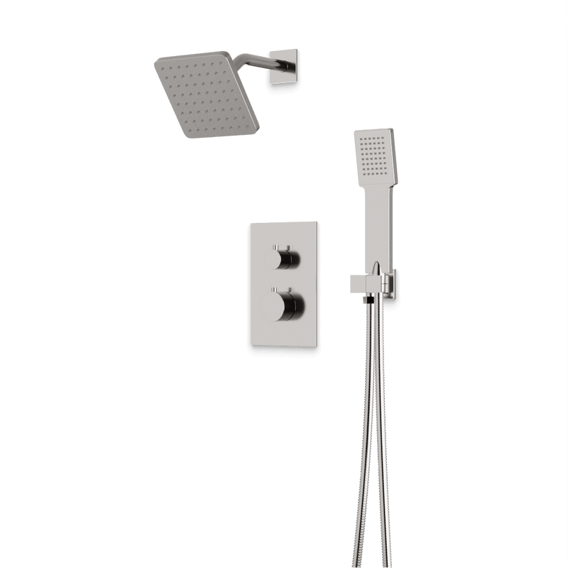 Otella Thermostatic Shower Trim Kit with Hand Shower - Brushed Nickel image 1