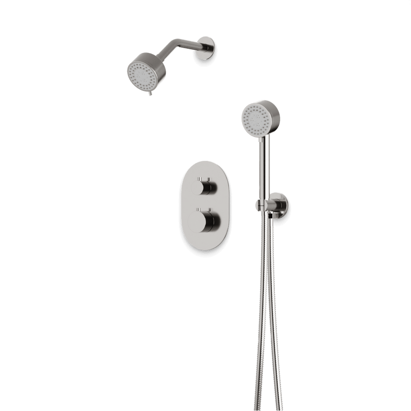 Opera Thermostatic Shower Trim Kit with Hand Shower - Brushed Nickel image 1