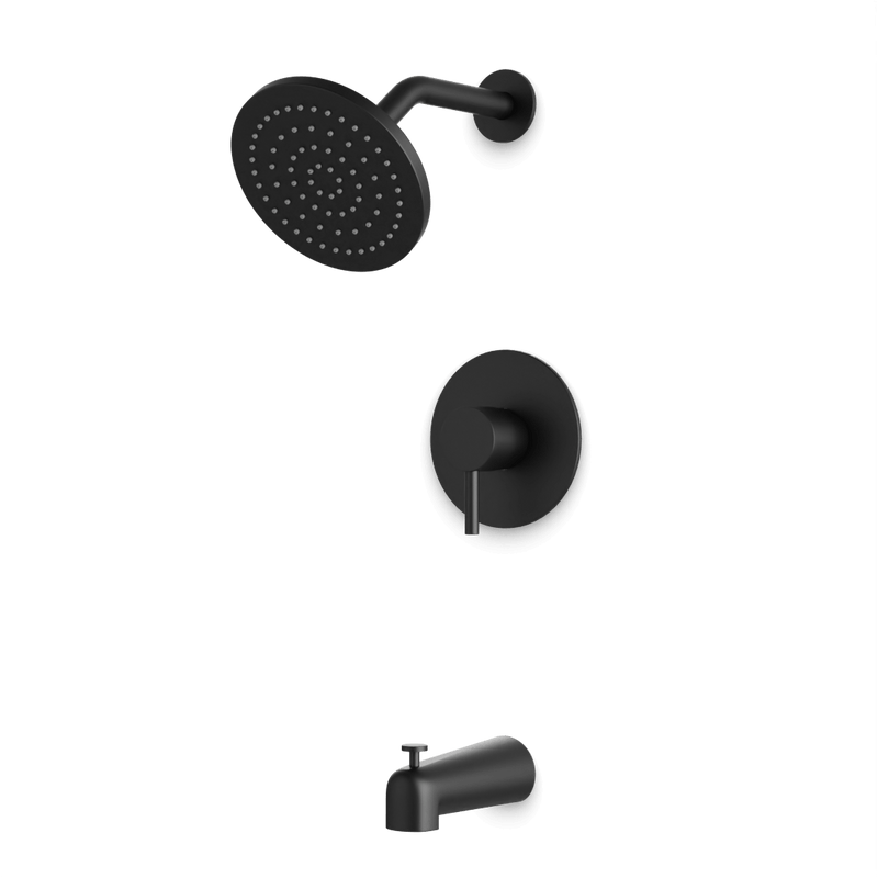 Opera Pressure Balance Tub / Shower Trim Kit - Matte Black image 1