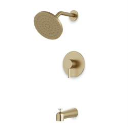 Opera Pressure Balance Tub / Shower Trim Kit - Satin Brass thumbnail 1