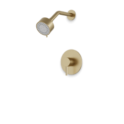 Opera Pressure Balance Shower Trim Kit with Multifunction Shower Head - Satin Brass thumbnail 1