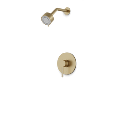 Round Pressure Balance Shower Trim Kit Artos US Satin Brass 