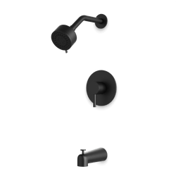 Opera Pressure Balance Tub / Shower Trim Kit with Multifunction Shower Head - Matte Black thumbnail 1