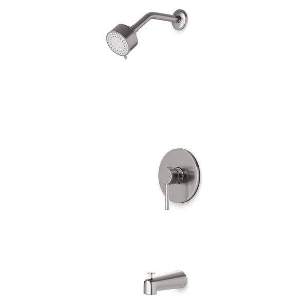 TS162 - Trova Round Pressure Balance Tub / Shower Trim Kit Artos US Brushed Nickel 