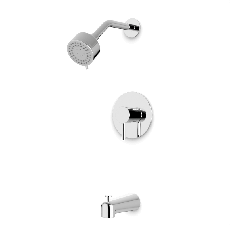 Opera Pressure Balance Tub / Shower Trim Kit with Multifunction Shower Head - Chrome image 1