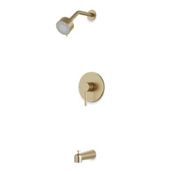 Round Pressure Balance Tub / Shower Trim Kit Artos US Satin Brass 