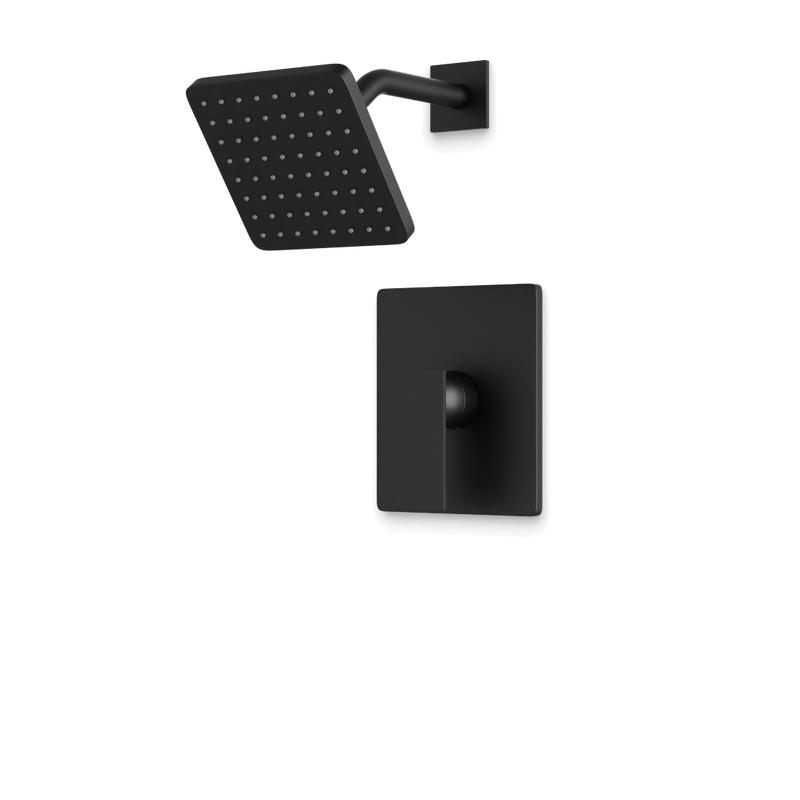 Edge Pressure Balance Shower Trim Kit - Matte Black image 1