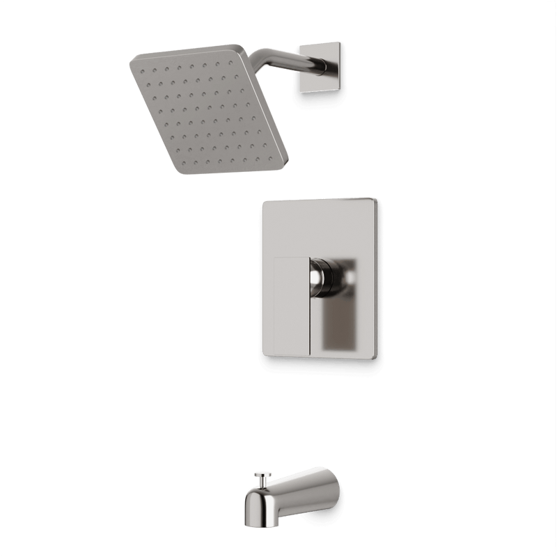 Edge Pressure Balance Tub / Shower Trim Kit - Brushed Nickel image 1