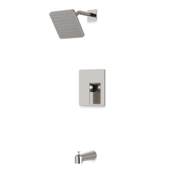Square Pressure Balance Tub / Shower Trim Kit Artos US Brushed Nickel 
