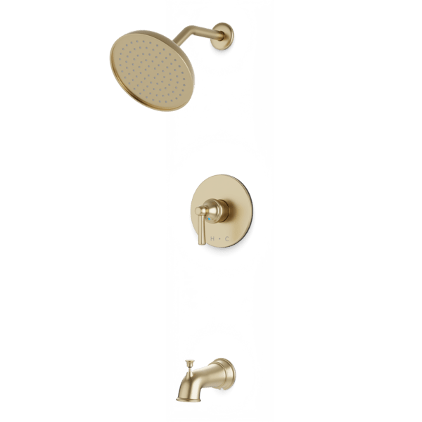 Classic Pressure Balance Tub / Shower Trim Kit Artos US Satin Brass 