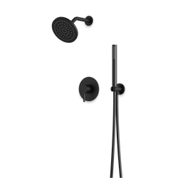 Opera 2-Way Pressure Balance Shower Trim Kit with Hand Shower - Matte Black thumbnail 1