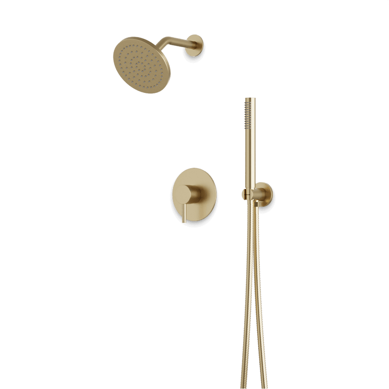 Opera 2-Way Pressure Balance Shower Trim Kit with Hand Shower - Satin Brass image 1