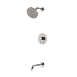 Opera 2-Way Pressure Balance Shower Trim Kit with Tub Filler - Brushed Nickel thumbnail 1