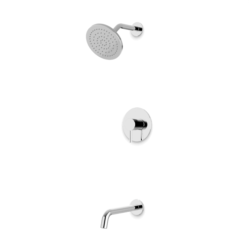 Opera 2-Way Pressure Balance Shower Trim Kit with Tub Filler - Chrome image 1