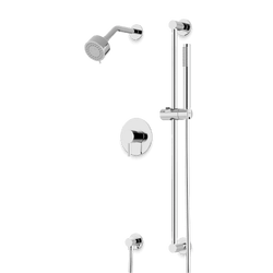 Opera 2-Way Multifunction Pressure Balance Shower Trim Kit with Slide Bar with Separate Water Outlet - Chrome thumbnail 1