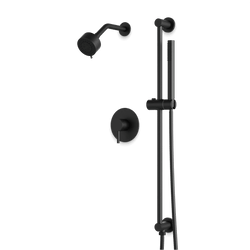 Opera 2-Way Multifunction Pressure Balance Shower Trim Kit with Hand Shower on Integrated Slide Bar - Matte Black thumbnail 1