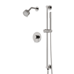 Opera 2-Way Multifunction Pressure Balance Shower Trim Kit with Hand Shower on Integrated Slide Bar - Brushed Nickel thumbnail 1