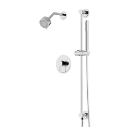 Opera 2-Way Multifunction Pressure Balance Shower Trim Kit with Hand Shower on Integrated Slide Bar - Chrome thumbnail 1