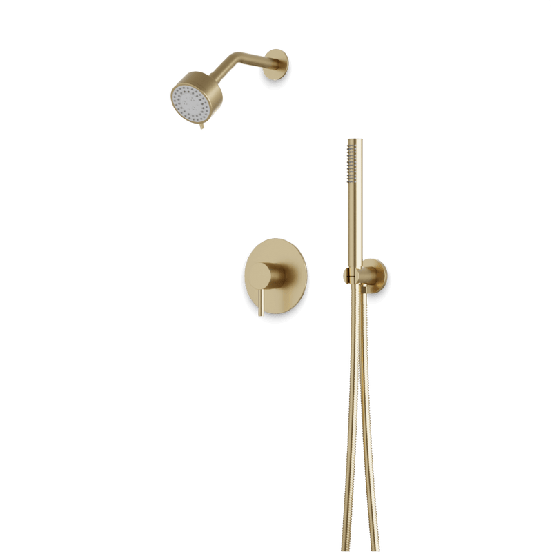 Opera 2-Way Multifunction Pressure Balance Shower Trim Kit with Hand Shower - Satin Brass image 1