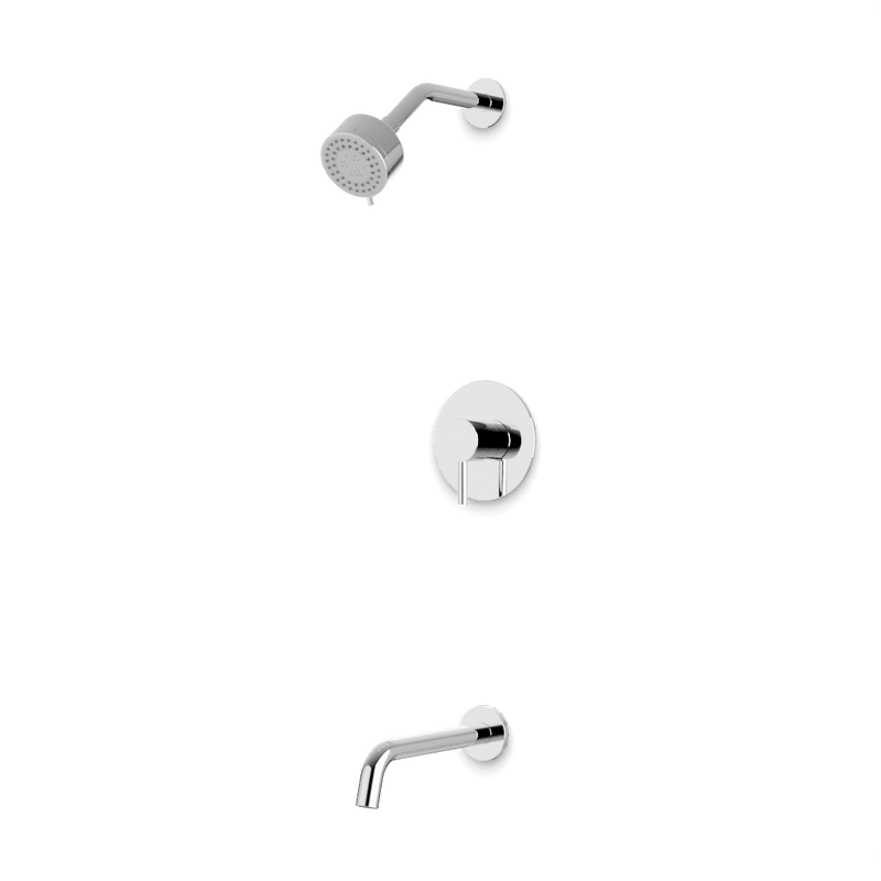 Opera 2-Way Multifunction Pressure Balance Shower Trim Kit with Tub Filler - Chrome image 1